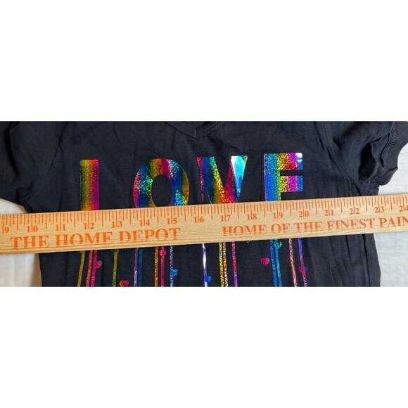 Cutie Patootie Rainbow Holographic Love Tee - Picture 8 of 11